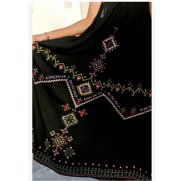 EMBROIDERED MAXI DRESS - Picture 5 of 14